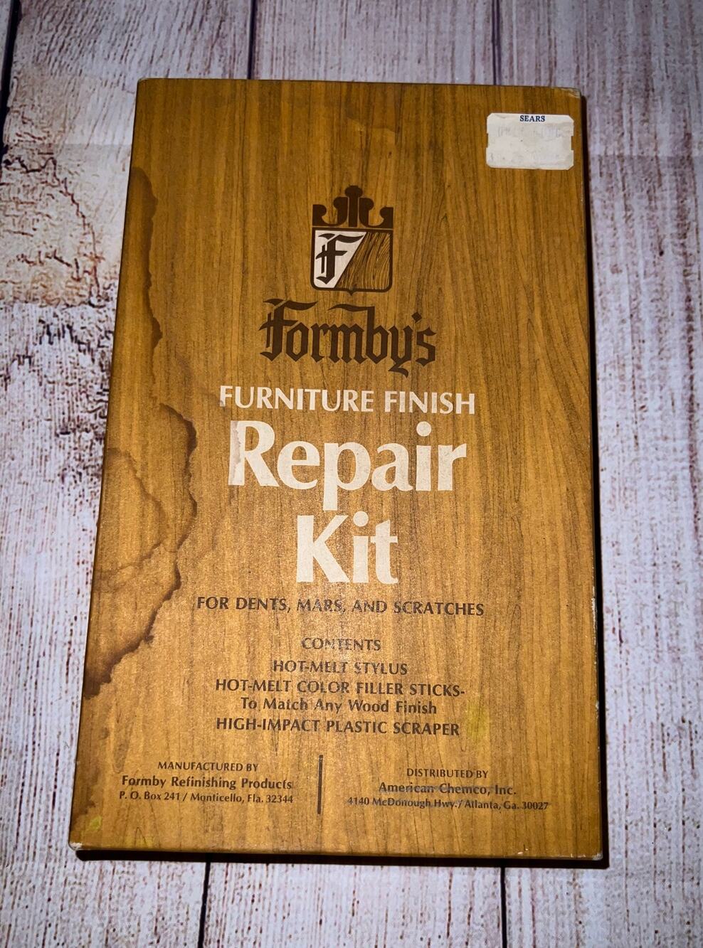 Formby's Furniture Finish Repair Kit for Dents and Scratches Vintage Old Stock